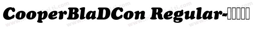CooperBlaDCon Regular字体转换
